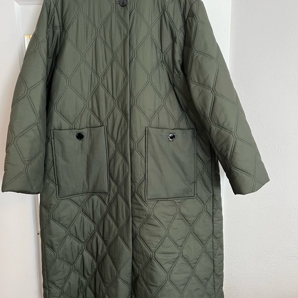 GANNI QUILT LONG COAT - Picture 4 of 7